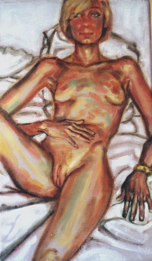 Nude, oil on canvas. Laura. 